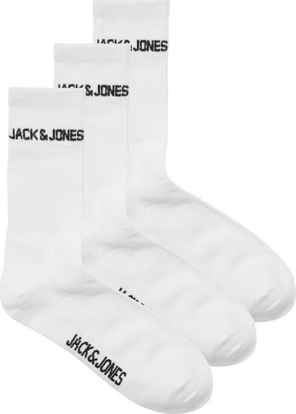Jack&Jones 12260083 Jacmelvin Tennis Sock 3 Pack Noos Beyaz - Image 1