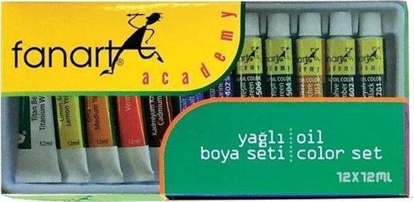 Fanart Academy Yağlı Boya Seti 12x12ml - Image 1