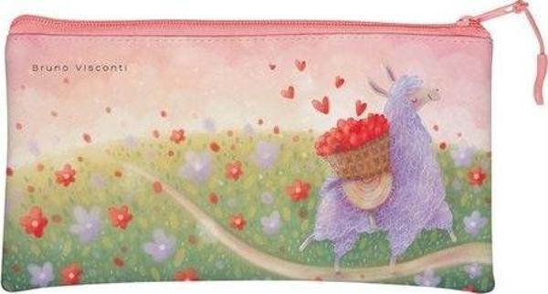 Bruno Visconti Fermuarlı Dosya Lavender Llamas.Hearts .6. 23 12 14-003/10 - Image 1