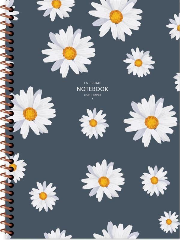 Keskin Color 16.5x22.5 Düz Defter La Plume Flowers - Çiçek - Image 1