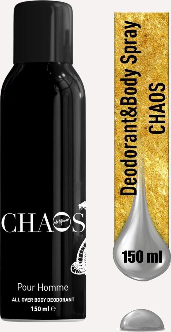 Chaos Erkek Deodorant - 150 ML (EGX97) - Image 1