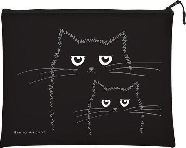 Bruno Visconti Fermuarlı Dosya Black Cats Sılıcone 5+. 26 20 14-013/08 - Image 1