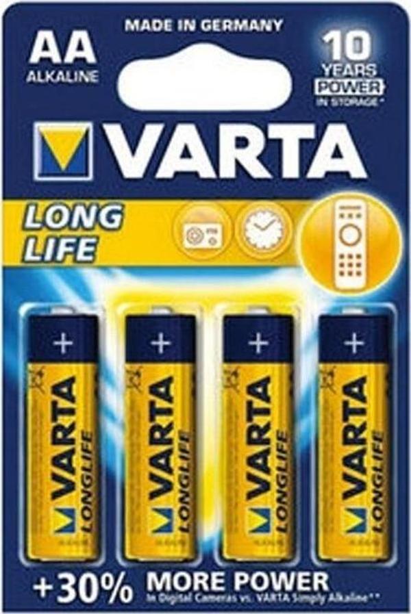 Varta Longlife 4106 Alkaline AA Kalem Pil 4'lü - Image 1