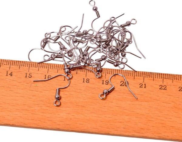 10 Adet Çelik Mengeç -  Küpe Mengeci - Kararmaz - Image 1