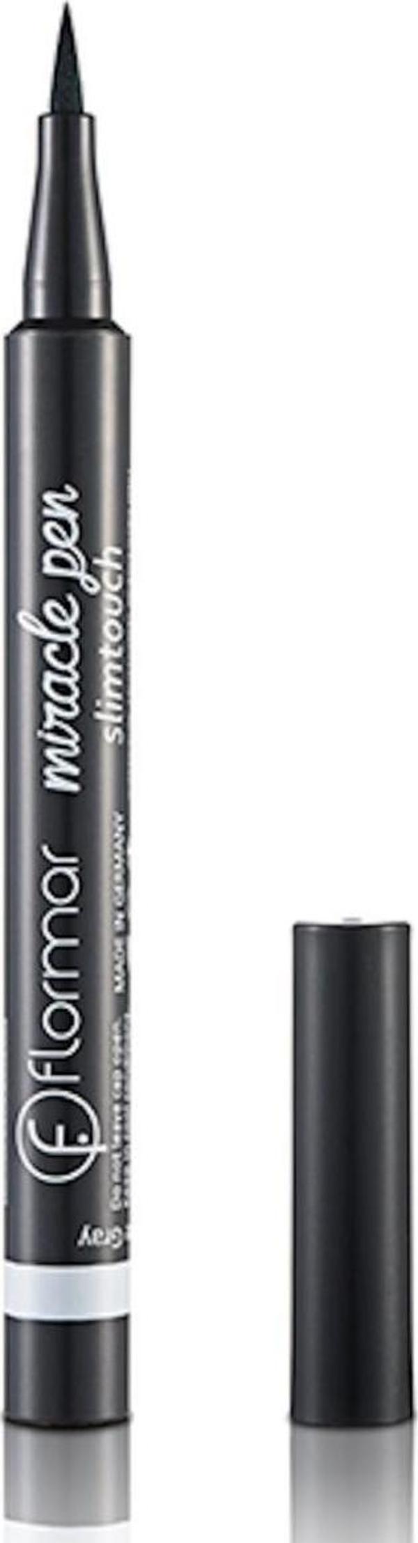 Flormar 001 Hematite Gray Eyeliner Miracle Pen Slim Touch Koyu Gri Eyeliner - Image 1