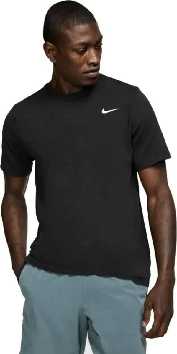Nike Dri-Fit Crew Solid Erkek Siyah T-SHİRT - Image 1