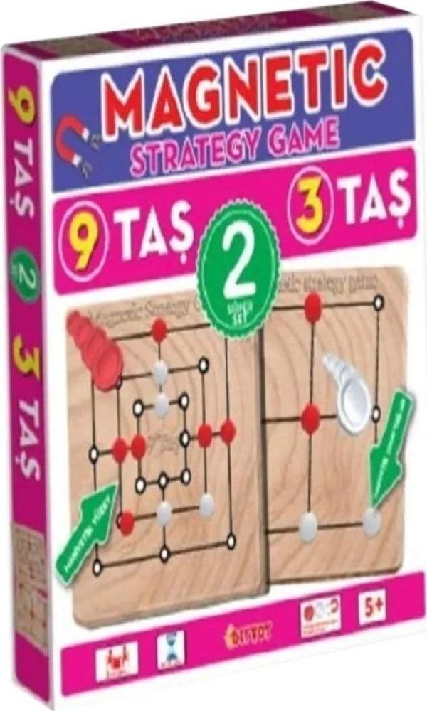1531549 Manyetik Strateji Oyunları 9 Taş+3 Taş -Dıytoy - Image 1