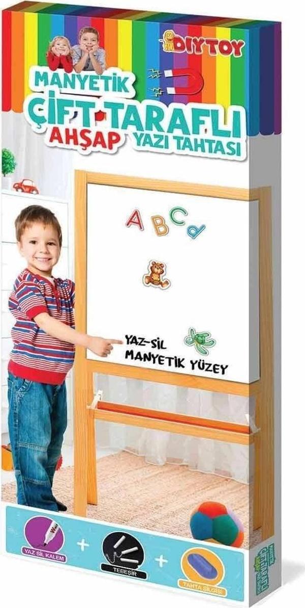 2195 Dıytoy, Ahşap Yazı Tahtası Çift Taraflı Manyetik - Image 1