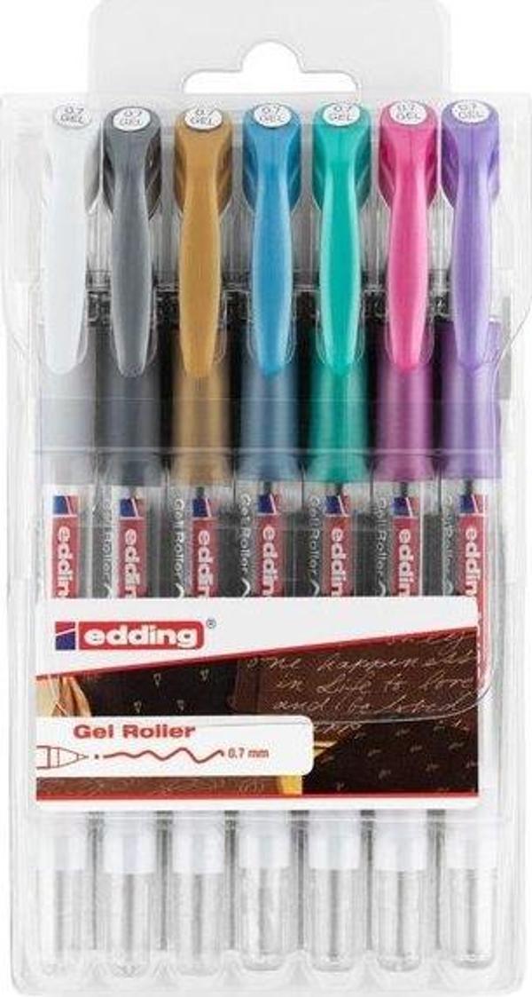 Edding 2185 Crystaljelly 7 li Set Karışık Metalik Beyaz - Image 1
