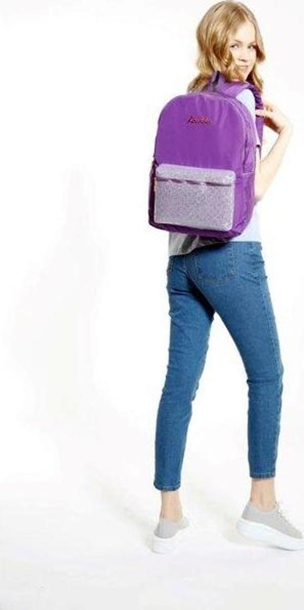 Kaukko Brıght Sırt Çantası Kapitone-Mor K1517  - Image 1