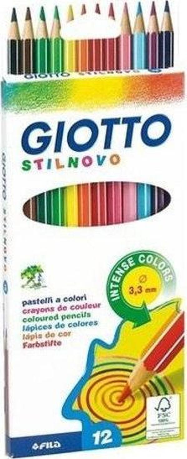Giotto 256500 Stilnovo 12'li Kuru Boya Kalemi - Image 1