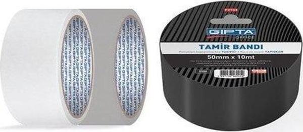 Gıpta Askılı Tamirat Bandı 50 mm x 10 Metre Beyaz - Image 1