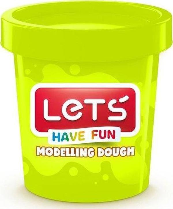 Lets Tek Renk Oyun Hamuru Neon Yeşil 150 gr L8340-15 - Image 1