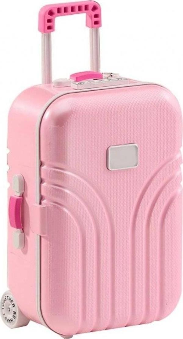 Mobgift Bavul Kurmalı Müzikli Takı Kutusu PEMBE - Image 1