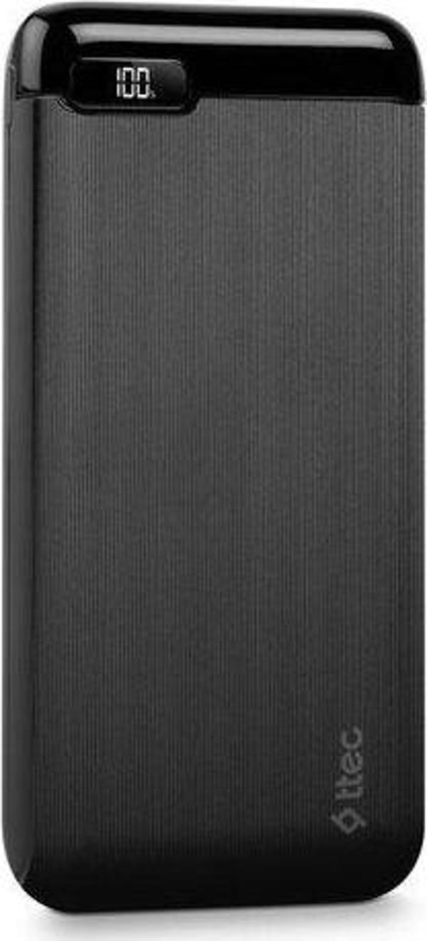 Ttec Powerslim Lcd Pd 10.000 Mah  Powerbank  Wth Usb-C Input/Output/Black - Image 1