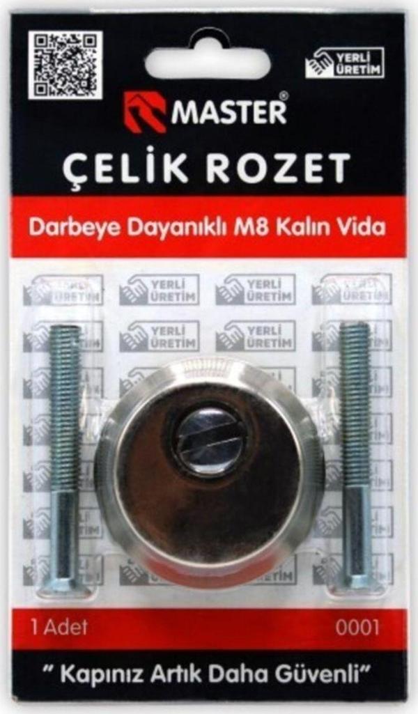 Master Kalın Vidalı Çelik Rozet (Saten Renkli) - Image 1