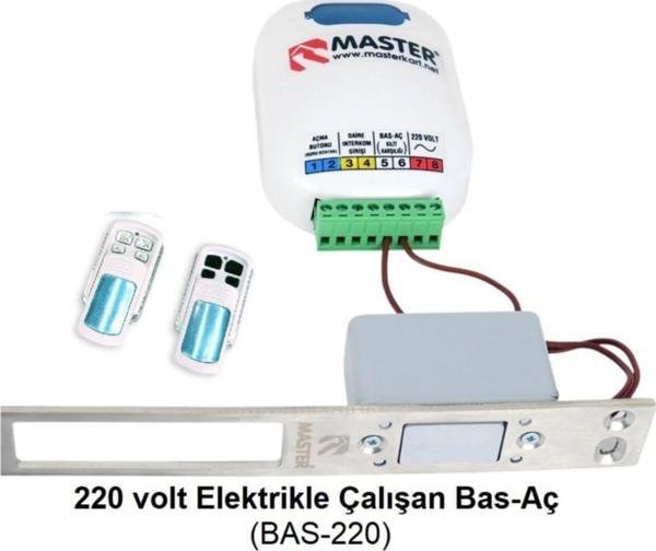 Master Kumandalı Elektrikli Bas-Aç Smart Lock Elektromanyetik Bas Aç - Image 1