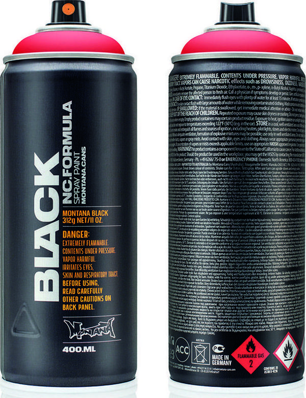 Montana Black Sprey Boya 400ml Code Red BLK2093 - Image 1