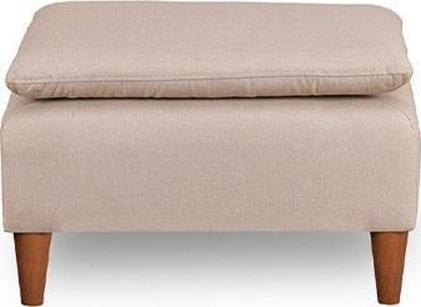 Lungo Puf 75*75 - Krem Keten - Image 1