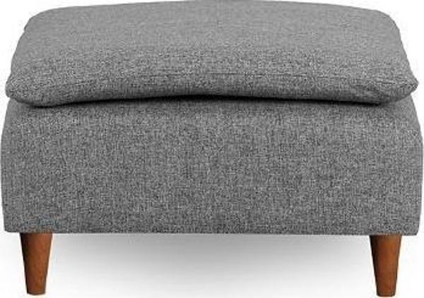 Lungo Puf 75*75 -Gri Keten - Image 1
