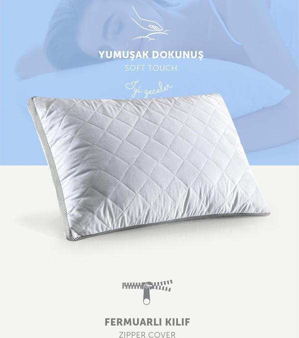 Pafu Klimalı Kapitoneli Nefes Alan Yastık 50x70 Cm - Image 1