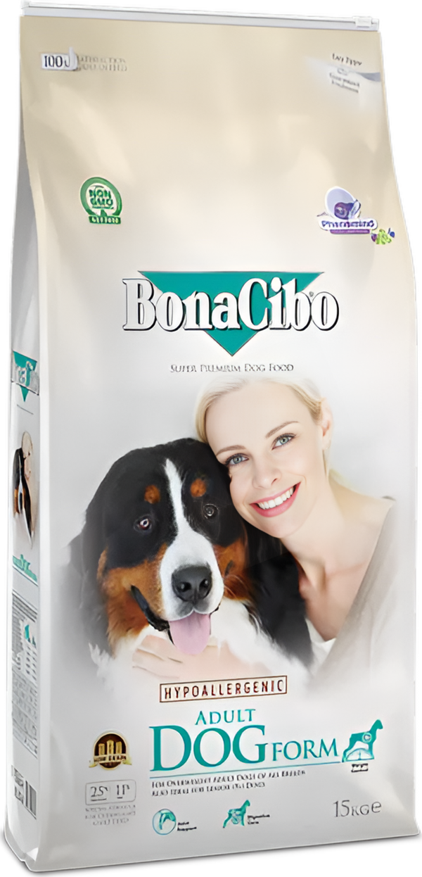 15 Kg BonaCibo Adult Dog Form Tavuklu Yetişkin Köpek Maması Taze Mama - Image 1