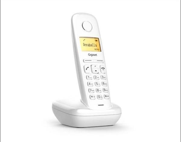 GIGASET A170, Dect Telefon, Beyaz, 18 Saat Konuşma, 200 Saat Bekleme, 50 Kişilik Rehber - Image 1