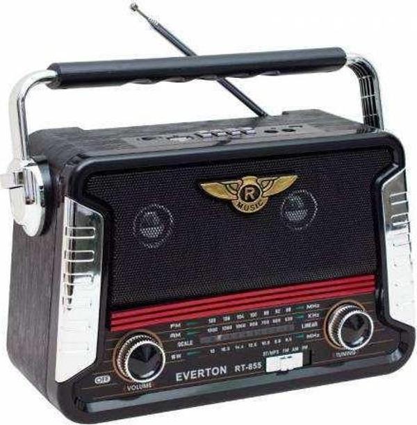 Everton Rt-671 Bluetooth Fm-Usb-Tf-Aux Şarjlı Solar Nostaljik Radyo - Image 1