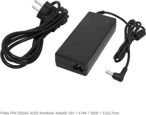 Frisby FPA-7210AC Notebook Adaptör (Acer) 19V 4.74A (Uç Boyutu : 5.5 x 1.7 mm) - Image 1
