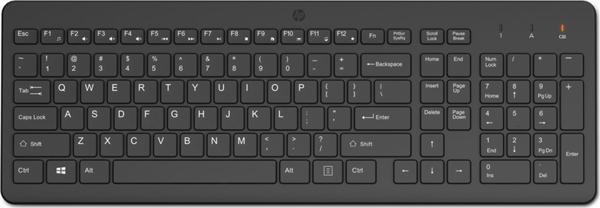 HP 225 805T1AA Kablosuz Klavye 2.4Ghz (1 x AAA Pil) Siyah (12 Kısayol Kombinasyonu) - Image 1