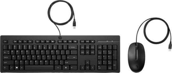 HP 225 Kablolu Fare ve Klavye 286J4AA Siyah - Image 1