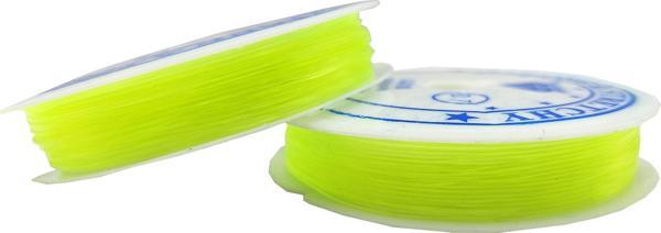Açık Yeşil Misina 1.0 mm Esnek Silikon El İşi Takı Aksesuar Misinası - 1 Adet - Image 1