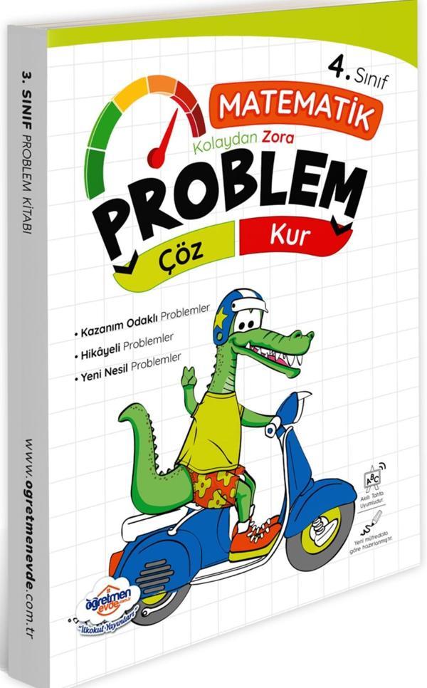 Öğretmen Evde Yayınları 4. Sınıf Problem Kur – Çöz Kitabı - Öğretmen Evde Yayınları - Image 1