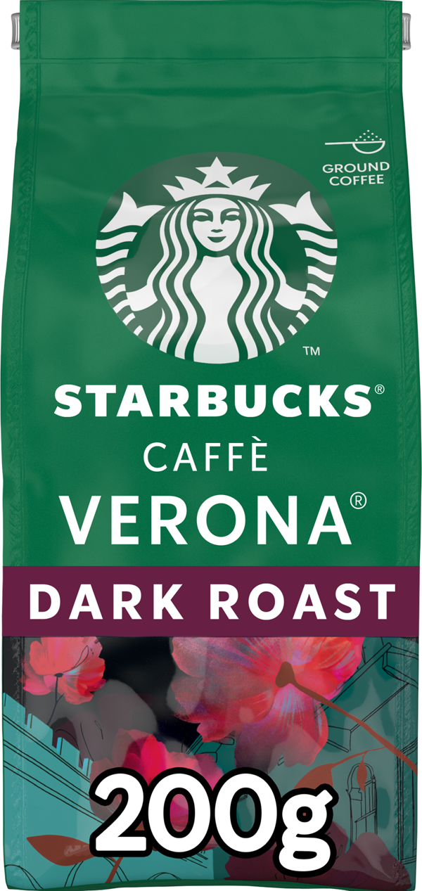 Starbucks Verona Blend Dark Roast Öğütülmüş Kahve 200g - Image 1