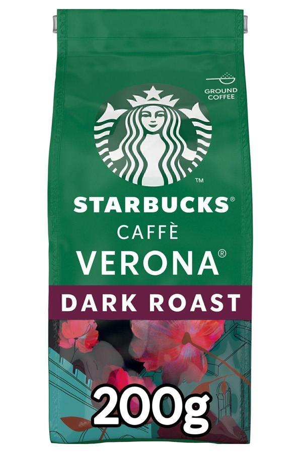 Starbucks Verona Blend Dark Roast Öğütülmüş Kahve 200g - Image 1