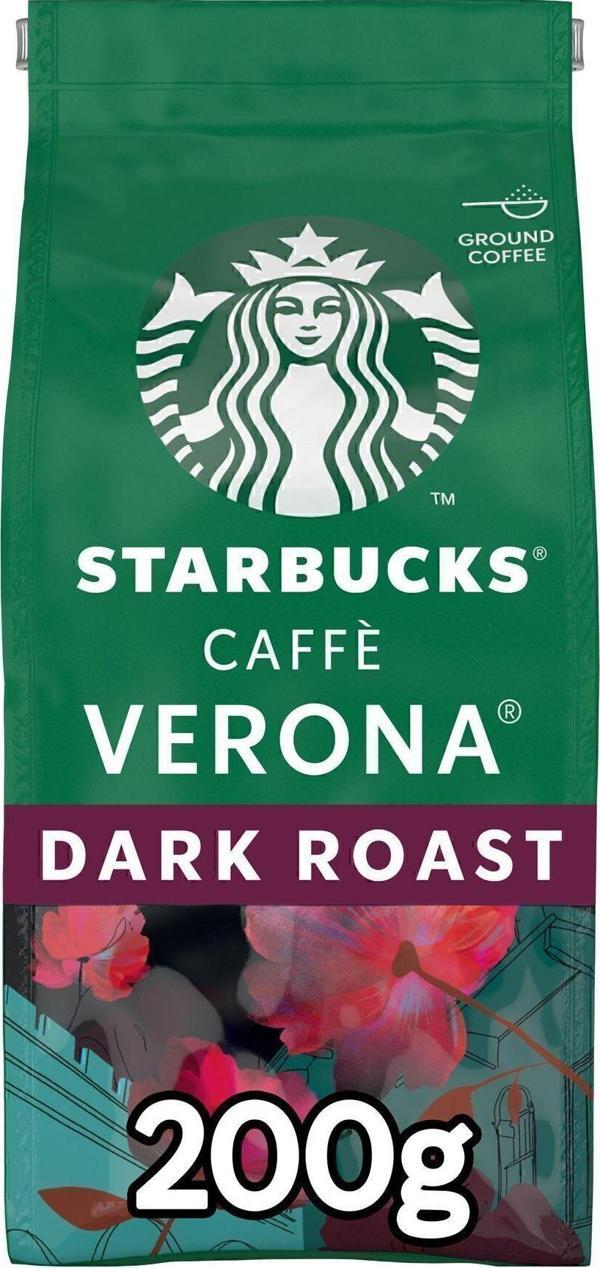 Starbucks Verona Blend Dark Roast Öğütülmüş Kahve 200g - Image 1