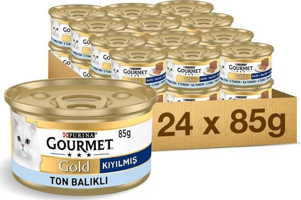 Gourmet Gold Kıyılmış Ton Balıklı Kedi Konservesi 24x85gr - Image 1