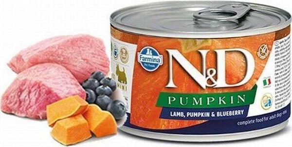 N&D Pumpkin Balkabaklı Kuzu Etli Yetişkin Konserve Köpek Maması 140 Gr - Image 1