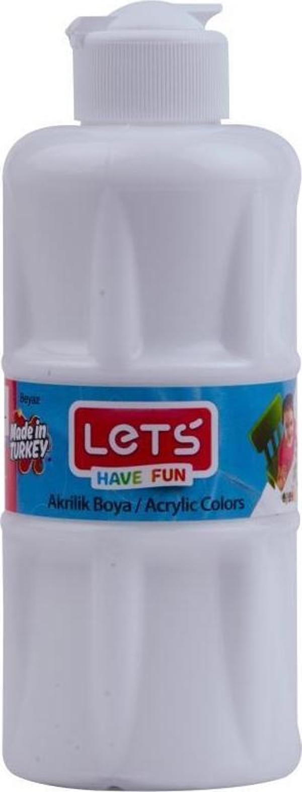 LETS AKRILIK BOYA 250 ML BEYAZ L-5701 - Image 1