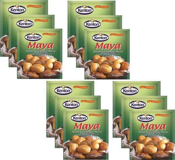 Kenton Instand Kuru Hamur Mayası 4 lü Paket 10 gr_4*12 ADET - Image 1