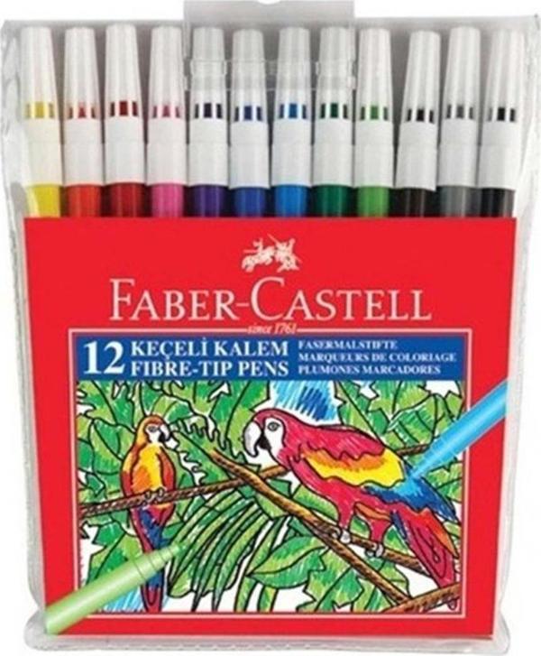 Faber-Castell 12Li Keçeli Kalem - Image 1