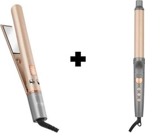 Fakir Glow Keratinli Saç Düzleştirici Ve Saç Maşası Seti - Image 1