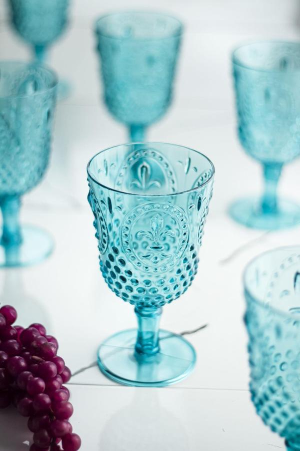 Akrilik Aquamarin Tekli Kadeh & Su Meşrubat Kahve Yanı Bardağı 450 ml ( Cam Değildir ) - Image 1