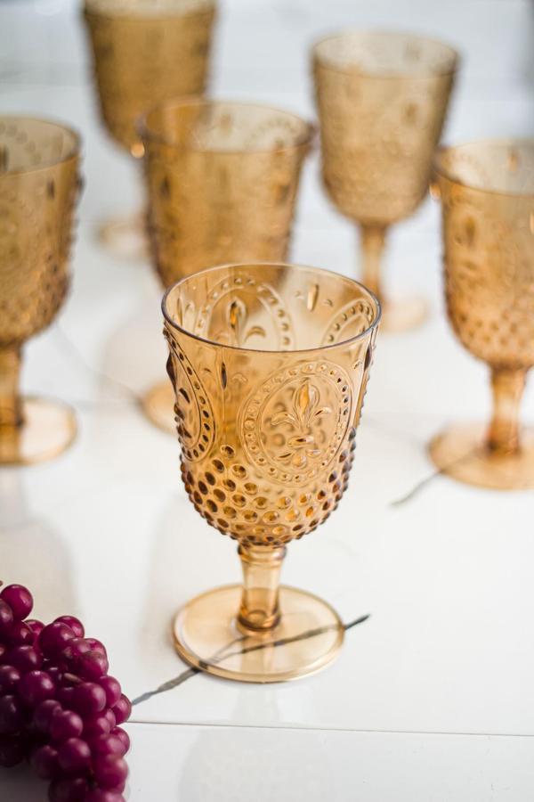 Akrilik Bal Tekli Kadeh & Su Meşrubat Kahve Yanı Bardağı 450 ml ( Cam Değildir ) - Image 1