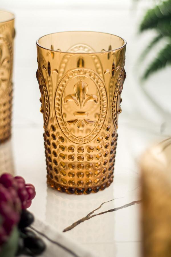 Akrilik Bal Tekli Uzun Bardak & Su Meşrubat Bardağı 750 ml ( Büyük Boy & Cam Değildir ) - Image 1