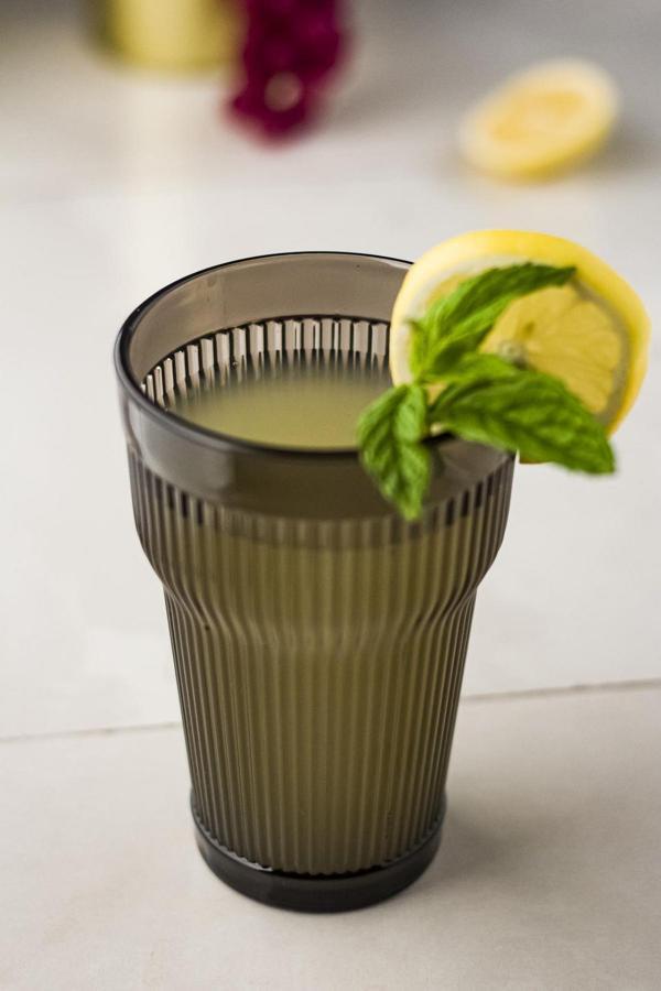 Akrilik Füme 6'lı Uzun Bardak & Su Meşrubat Bardağı 400 ml ( Cam Değildir ) - Image 1