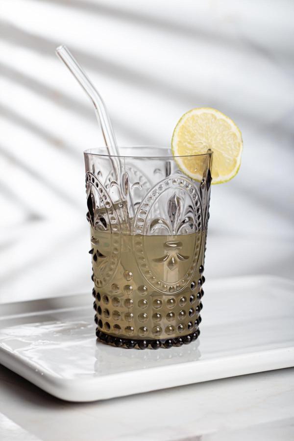 Akrilik Füme Tekli Kısa Bardak & Su Meşrubat Kahve Yanı Bardağı 400 ml ( Cam Değildir ) - Image 1