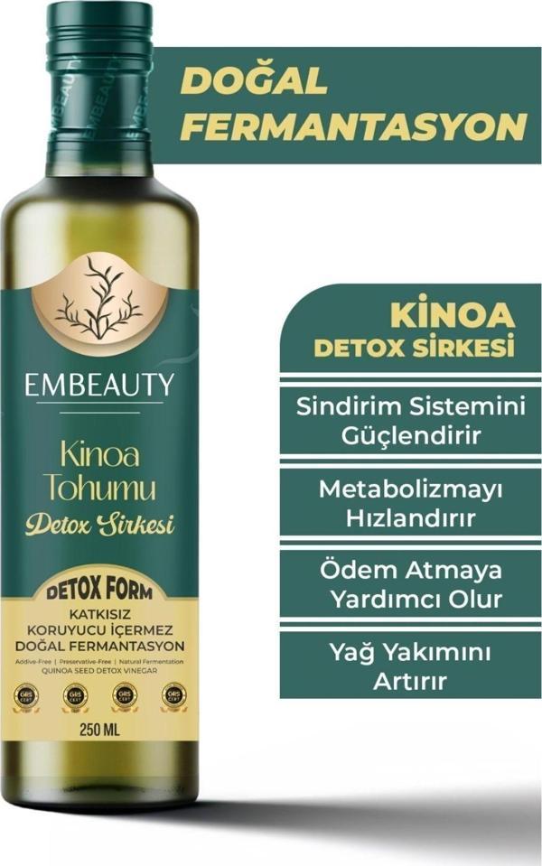 Embeauty Ödem Atmaya Yardımcı Doğal Kinoa Tohumu Detox Sirkesi 250Ml - Image 1