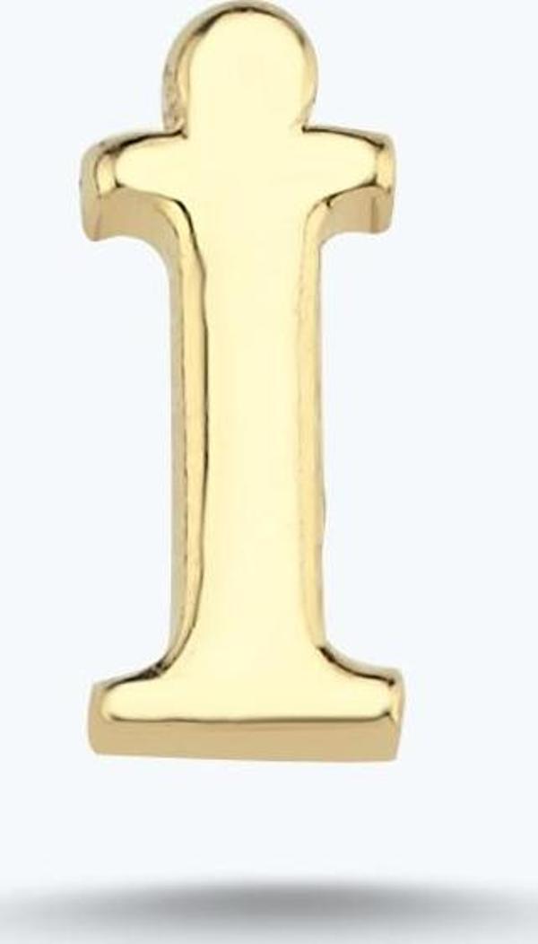 Altın İ Harfi Küpe - Image 1