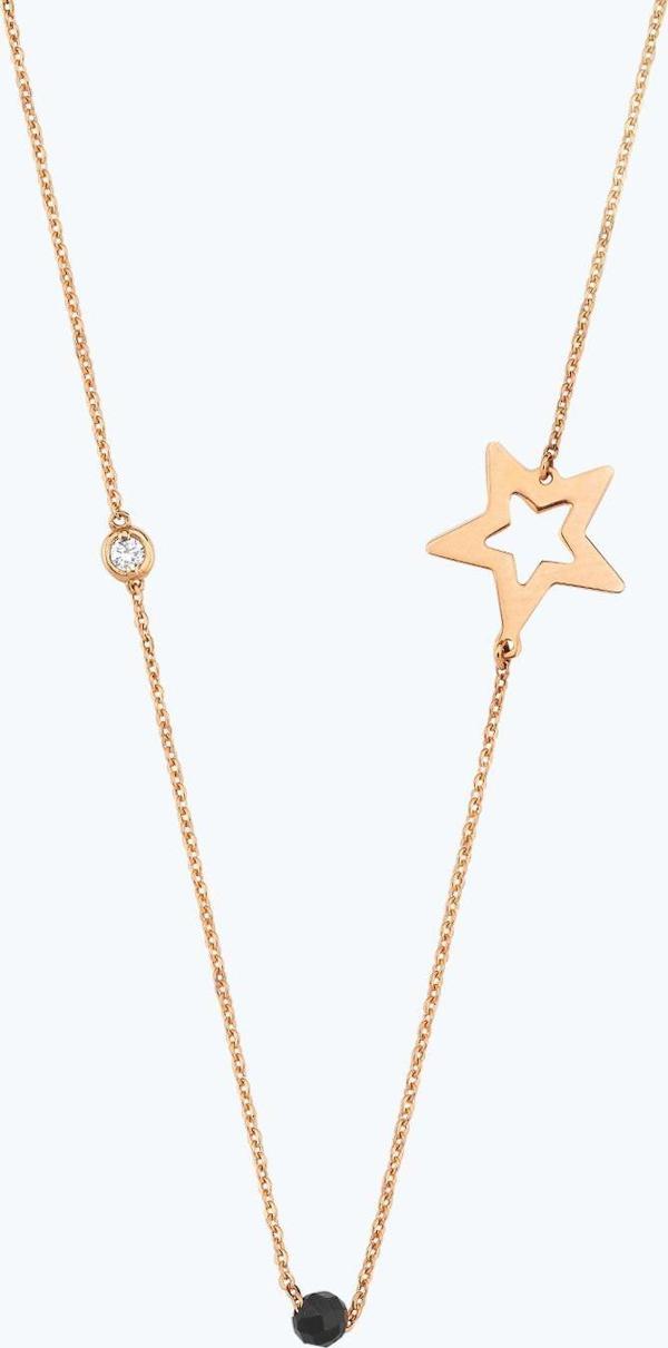 Pırlanta Spinel Taşlı Yıldız Kolye - Image 1